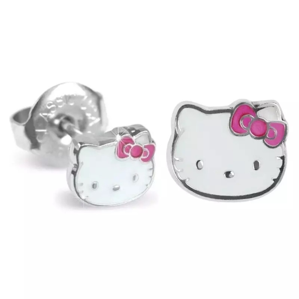 Studex Stainless Steel Hello Kitty Ear Piercing Earrings